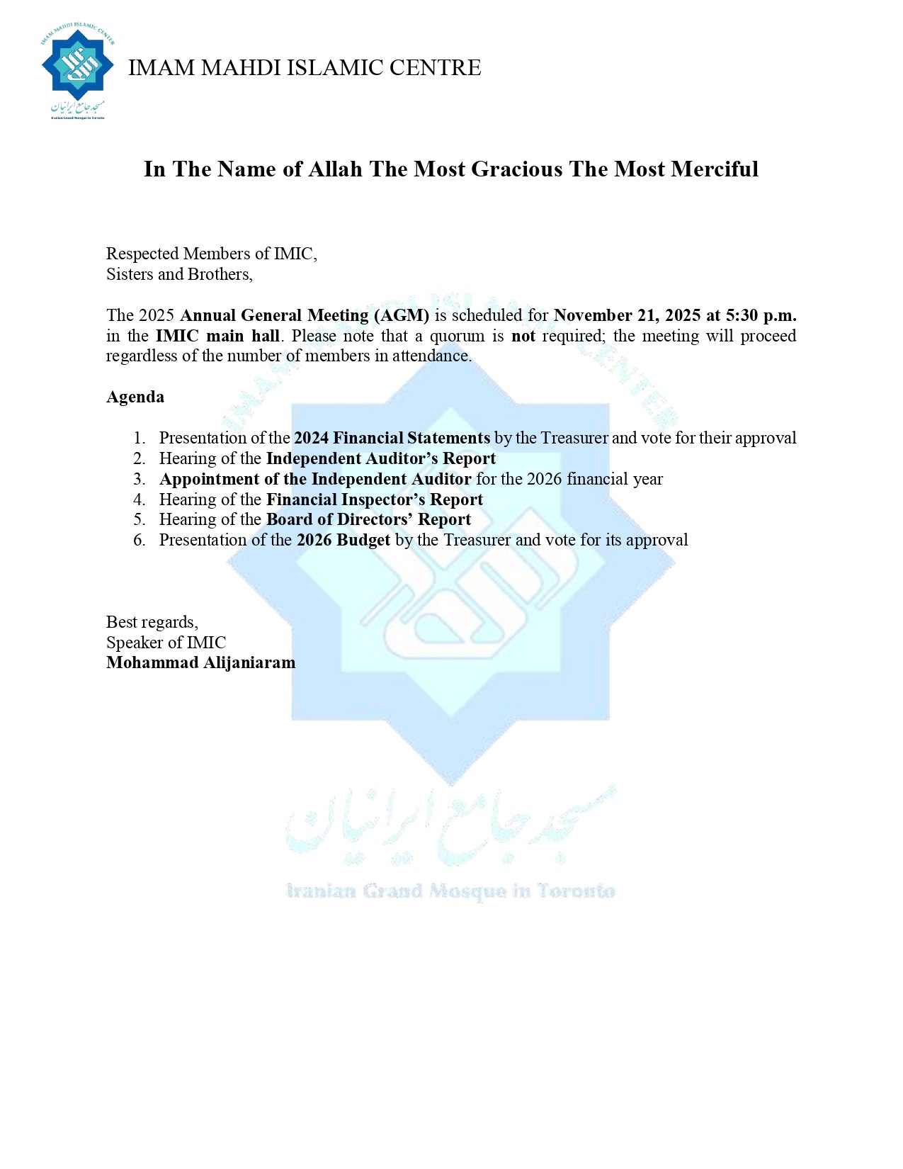 Annual General Meeting 2025 — English